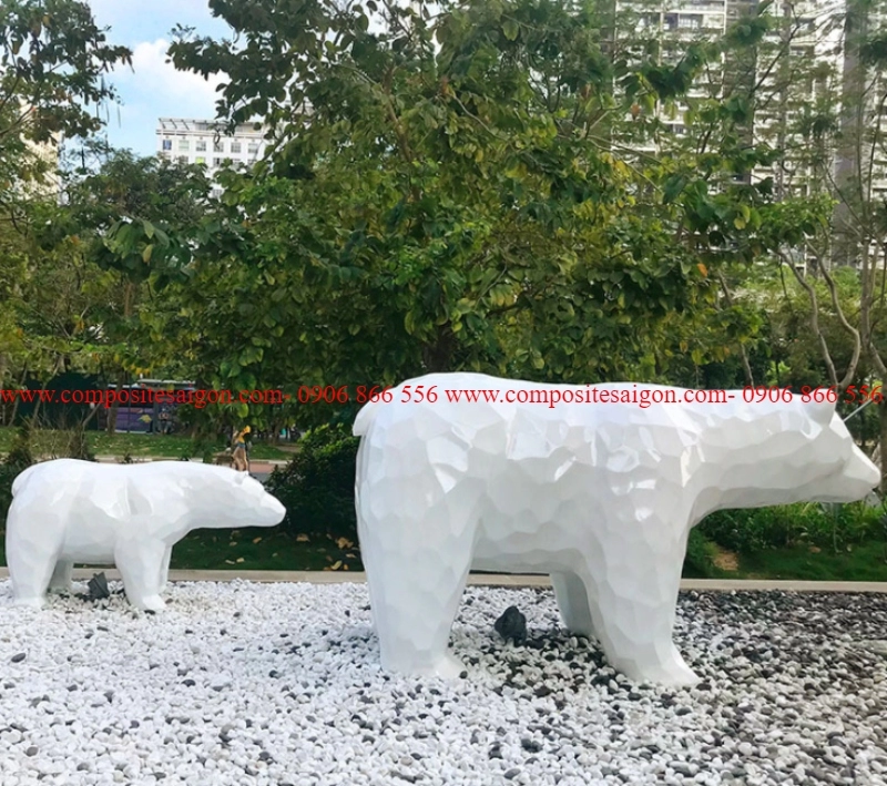 mo hinh bang composite dep 1 164 - Mô hình gấu bắc cực bằng nhựa composite trang trí ngoài trời 2500x1300x1000mm